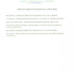 APPUNTAMENTI SEZIONALI 2023