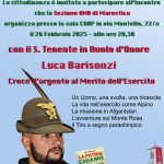 MERCOLEDI’ 26 FEBBRAIO 2025 PRESSO LA SALA COOP DI VIA MONTELLO 22/a ORE 20,30
